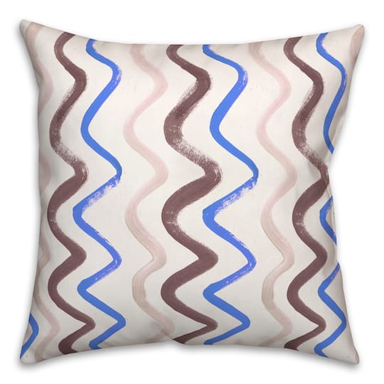18" Squiggles Indoor/Outdoor Pillow